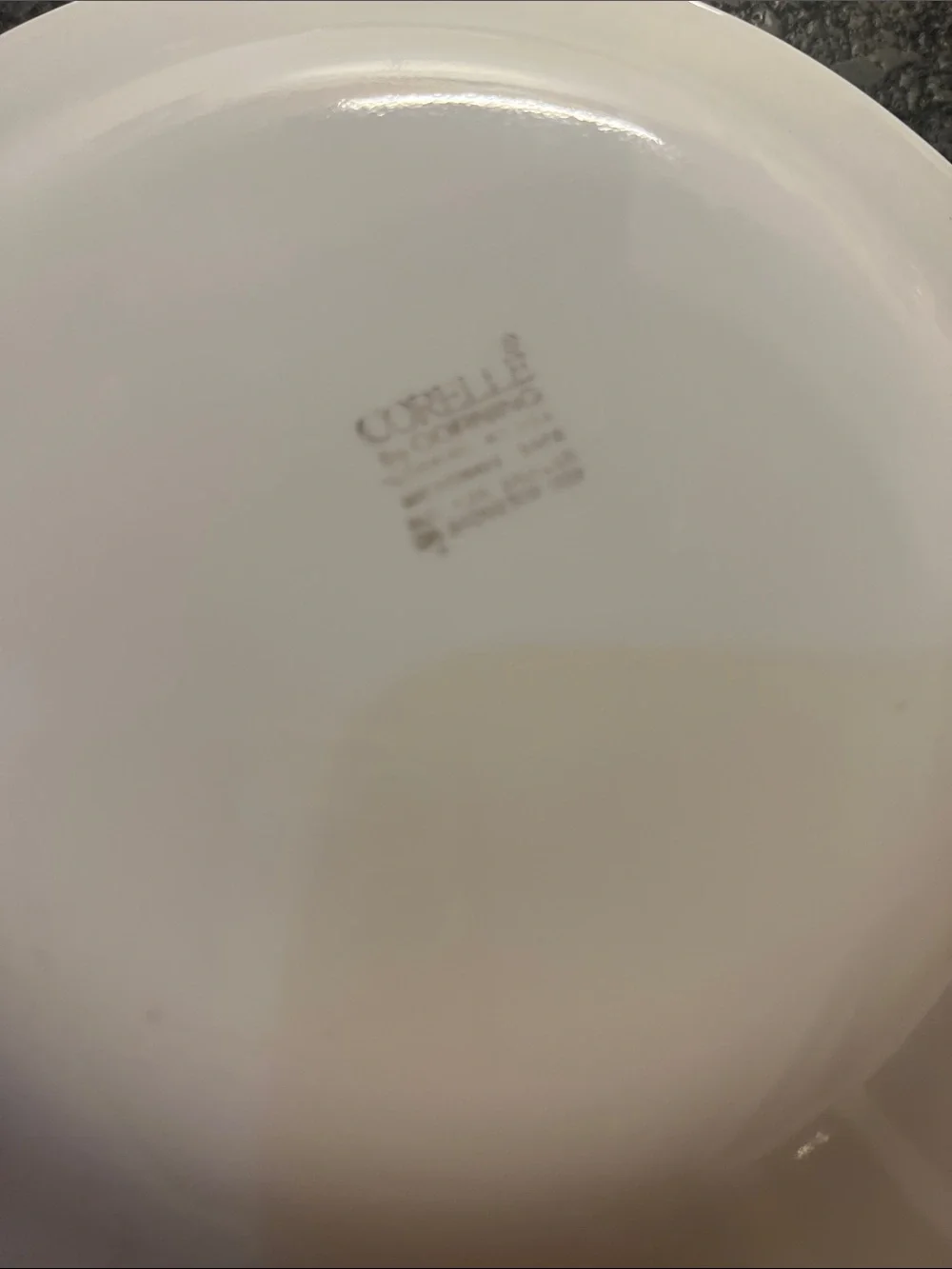 Corelle MELODY White Salad Plates with Red Floral Banding - Set of 6